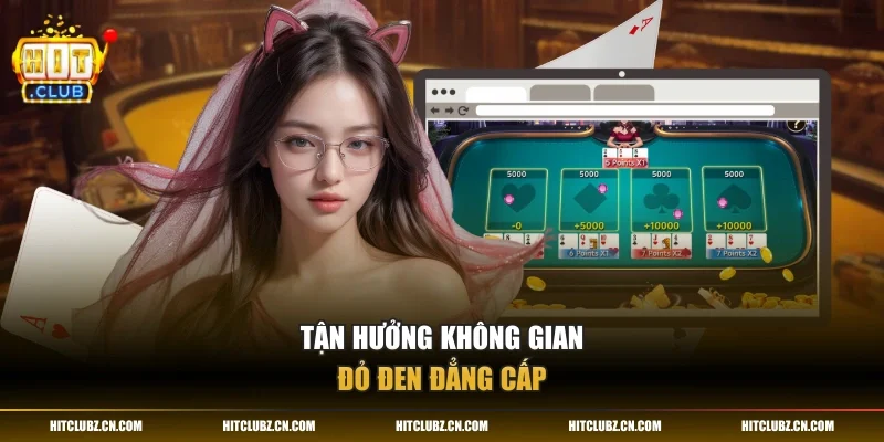Tận hưởng không gian đỏ đen đẳng cấp